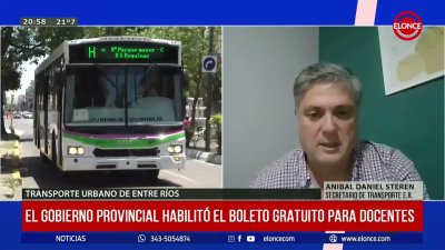 El gobierno provincial anunci&oacute; el boleto gratuito para docentes